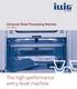SYSTEMS. Universal Sheet Processing Machine UA 100Ed. The high-performance entry-level machine