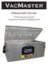 Operator s Guide. VP330 Chamber Machine Commercial Vacuum Packaging System
