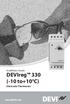 Installation Guide. DEVIreg 330 (-10 to+10 C) Electronic Thermostat.