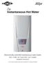 Electronically controlled instantaneous water heater