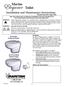 Elegance. Marine. Toilet. Installation and Maintenance Instructions. Manufactured after August 2016