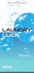 LAUNDRY GUIDE. Bedding. Textile solutions for a better guest experience