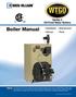 Boiler Manual. Series 3 Oil-Fired Water Boilers. Installation Maintenance Parts
