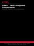 FW851 / FW871 Integrated Fridge Freezer Manual for Installation, Use and Maintenance