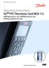 Operating Instructions VLT PTC Thermistor Card MCB 112