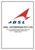 ABSL : ENTERPRISES PVT. LTD. PG-5/20/43, SARVODAYA NAGAR, AAREY ROAD CHECK NAKA, EXPRESS HIGHWAY, GOREGAON EAST, MUMBAI