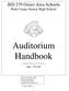 ISD 279 Osseo Area Schools Park Center Senior High School. Auditorium Handbook