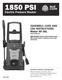 1850 PSI. Electric Pressure Washer. ASSEMBLY, CARE AND USE INSTRUCTIONS Model AR 381 READ CAREFULLY