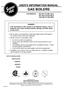 GAS BOILERS USER'S INFORMATION MANUAL SG-135-E TO SG-495-E AAA-480 TO AAA-3000