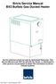 Brivis Service Manual BX3 Buffalo Gas Ducted Heater