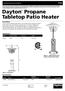 Propane Tabletop Patio Heater