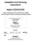 Installation and Servicing Instructions. Alpha CD24C/32C
