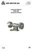 Industrivej 3-9 DK 9460 Brovst KEF-MOTOR A/S. Fax Instruction Manual PSD 200 Industrial Grinders