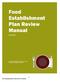 Food Establishment Plan Review Manual