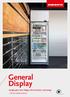 General Display. Upright glass door fridges with ActiveCore technology + All the added options