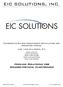 EIC SOLUTIONS, INC. Thermoelectric Air conditioner installation and operation manual. FOR 1500 Btu MODEL # S