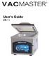 VACMASTER. User s Guide VP210