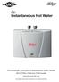 Electronically controlled instantaneous water heater. MCX: 27300, and models. Instructions for the user