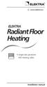 ELEKTRA RadiantFloor Heating