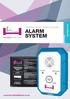 FALL REDUCTION. General User/ Safety Guide ALARM SYSTEM.  E