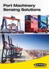 Port Machinery Sensing Solutions