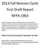 2013 Fall Revision Cycle First Draft Report NFPA 1963