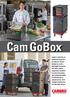 Cam GoBox. Cambro s latest line of insulated transporters are ideal for caterers looking for an ultralightweight