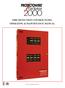 FIRE DETECTION CONTROL PANEL OPERATING & MAINTENANCE MANUAL