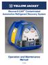 RecoverX-CAR Contaminated Automotive Refrigerant Recovery System Operation and Maintenance Manual