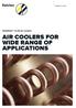 AIR COOLERS FOR WIDE RANGE OF APPLICATIONS
