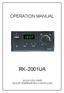 OPERATION MANUAL RK-2001UA SOLID FUEL FIRED BOILER TEMPERATURE CONTROLLER