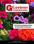FUNDRAISING 2018 Spring Bedding Plant & Perennials Fundraiser