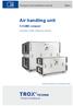 Air handling unit. X-CUBE compact. GB/en. Transport and installation manual. including X-CUBE compact accessories