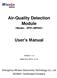 Air-Quality Detection Module. User s Manual