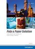 Pulp & Paper Solution. Pulp & Paper Solution. Instruments and Solution for Pulp & Paper Industry LF3BUSS03-00EN.
