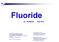 Fluoride. by ProMinent May 2016