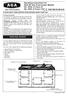 Operating Instructions for AGA BF Gas Fired Cooker Models GC, GCB, (2 Oven) 2=