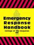Emergency Response Handbook College of the Sequoias 2006