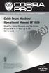 Cable Drum Machine Operational Manual CP1020