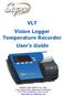 VLT Vision Logger Temperature Recorder User s Guide