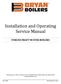 Installation and Operating Service Manual