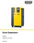 Screw Compressors. AS Series. Capabilities from: 64 to 143 cfm Pressures from: 80 to 217 psig. kaeser.com