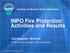 INPO Fire Protection Activities and Results