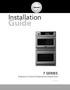 Installation. Guide. 7 SERIES Professional TurboChef Speedcook Double Oven VDOT730
