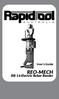 User s Guide REO-MECH. RB-16 Electric Rebar Bender