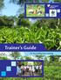 Trainer s Guide for Tea small grower training