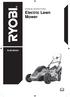 RLM18E40H ORIGINAL INSTRUCTIONS. Electric Lawn Mower