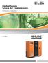 Global Series Screw Air Compressors Life source of industries kw