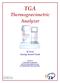 TGA Thermogravimetric Analyzer