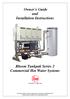 Owner s Guide and Installation Instructions Rheem Tankpak Series 2 Commercial Hot Water Systems